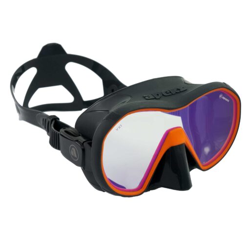 Apeks VX1 UV Cut Dive Masks Grey Orange
