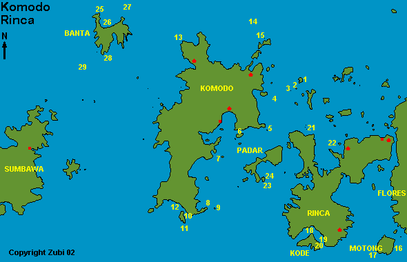 Komodo dive sites 