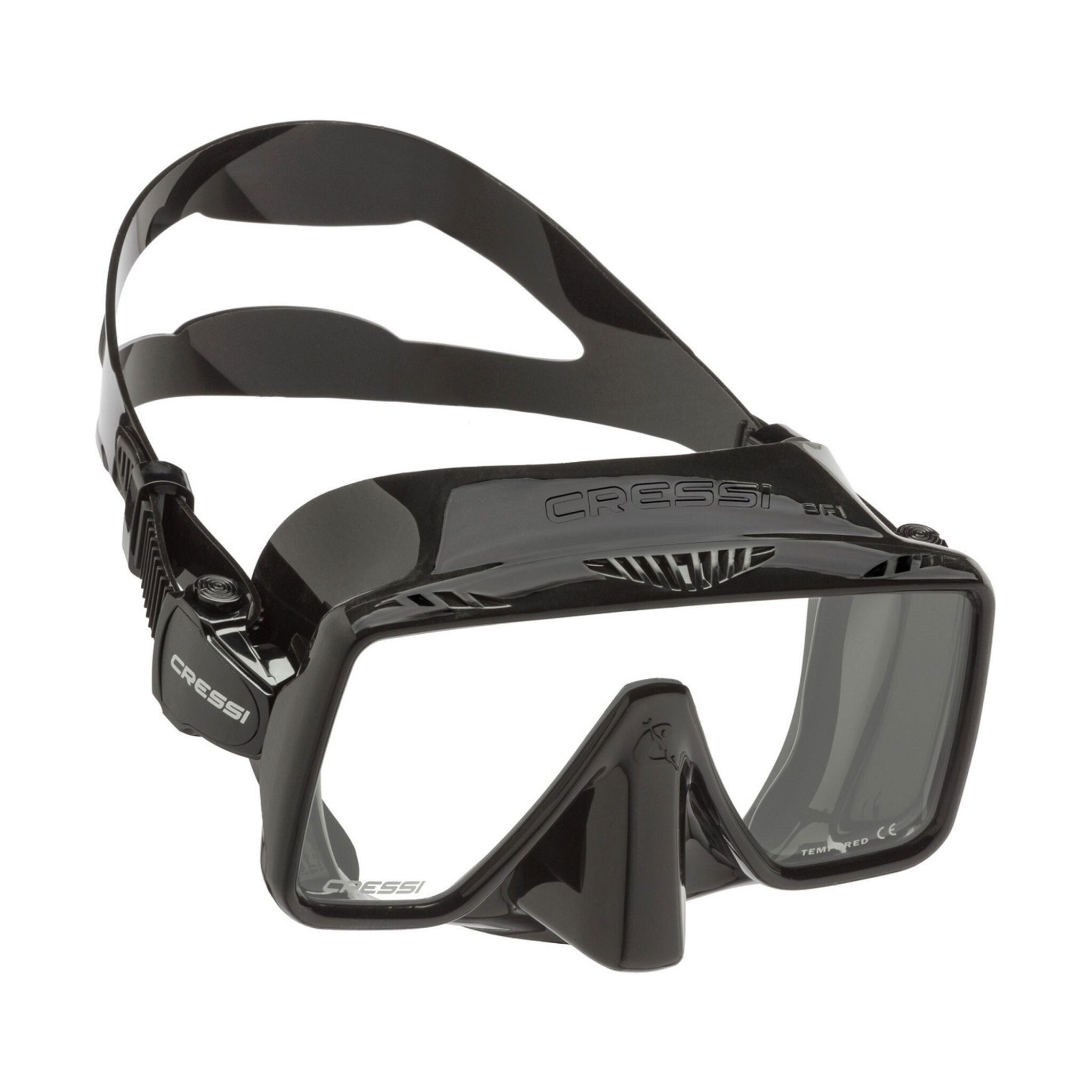 Cressi Low Volume Black Silicone Dive Mask – Spearfishing & Scuba – New In Box