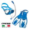 Cressi Marea Junior Snorkelling Package Blue