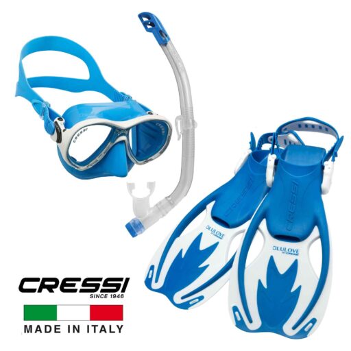 Cressi Marea Junior Snorkelling Package Blue