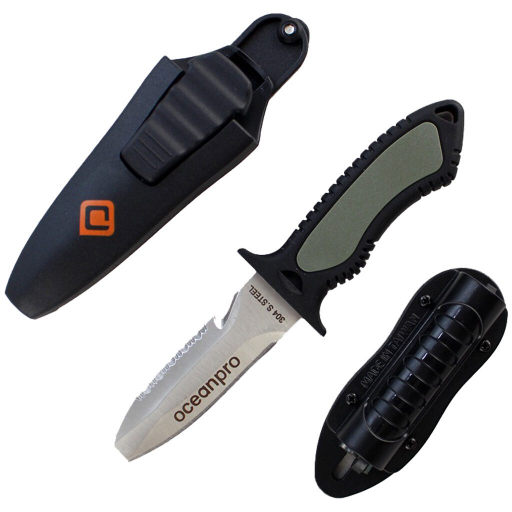 OceanPro BC Knife Blunt Tip Dive Gear Australia
