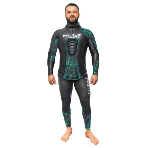 HuntMaster Sublime Smooth Skin Two-Piece Wetsuits 3.5mm Came green