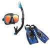 TUSA Powerview Travelling Snorkel Set Blue