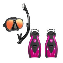 TUSA Powerview Travelling Snorkel Set Pink