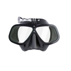 Black Tip Dive Mask With GoPro Mount - Alloy Frame