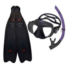 Ocean Hunter Redback Freediving Fins Set - Purple