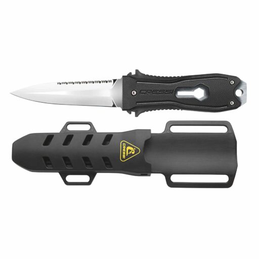 Cressi Lizard Spearfishing Knife Black