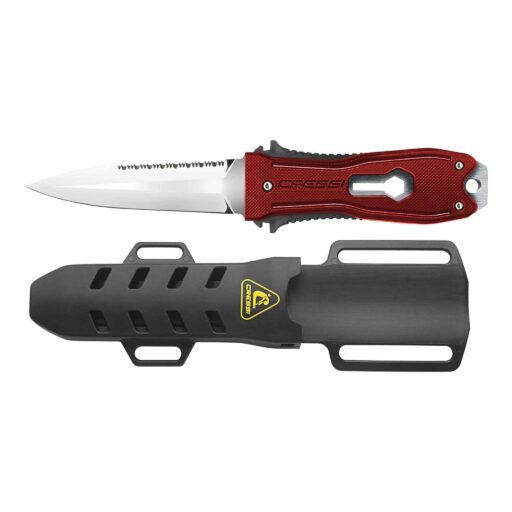 Cressi Lizard Spearfishing Knife Red