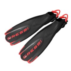 Cressi Maui Snorkelling Fins Red – Adjustable Bare Foot