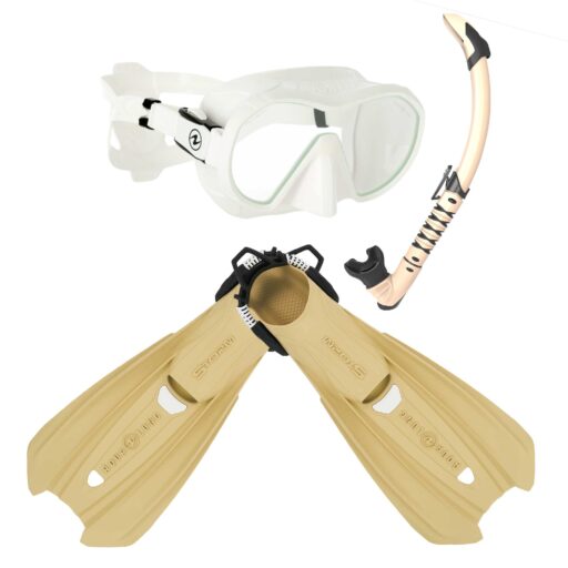 Aqualung Storm Mask Snorkel Fin Set - White Sand