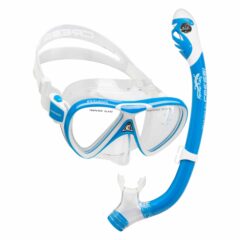 Cressi Pegaso + Iguana Dry Junior Combo Blue | Perfect for Young Snorkelers