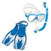 Cressi Rocks Dry Junior Snorkelling Set Blue