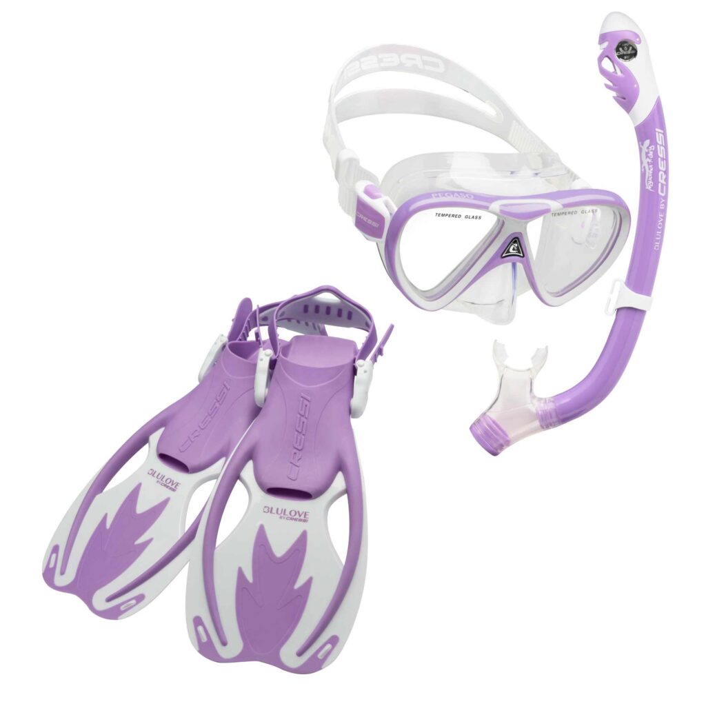 Set Snorkeling Cressi Tinetto Rocks Dry Per Bambini - Maschera, Aeratore E Pinne - Foto 6