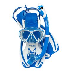 Cressi Rocks Pro Dry Snorkelling Set Blue Australia