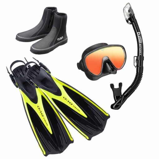 TUSA Duo Pro Snorkelling Package Small Fit Yellow