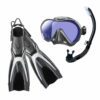TUSA Zensee Pro Mask Snorkel Fins Bundles Grey