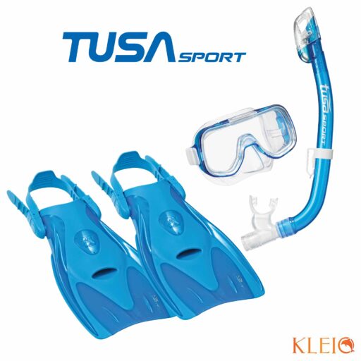 TUSA Sport Mini-Kleio Youth Dry Snorkelling Set Blue