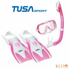 TUSA Sport Mini-Kleio Youth Dry Snorkelling Set Pink