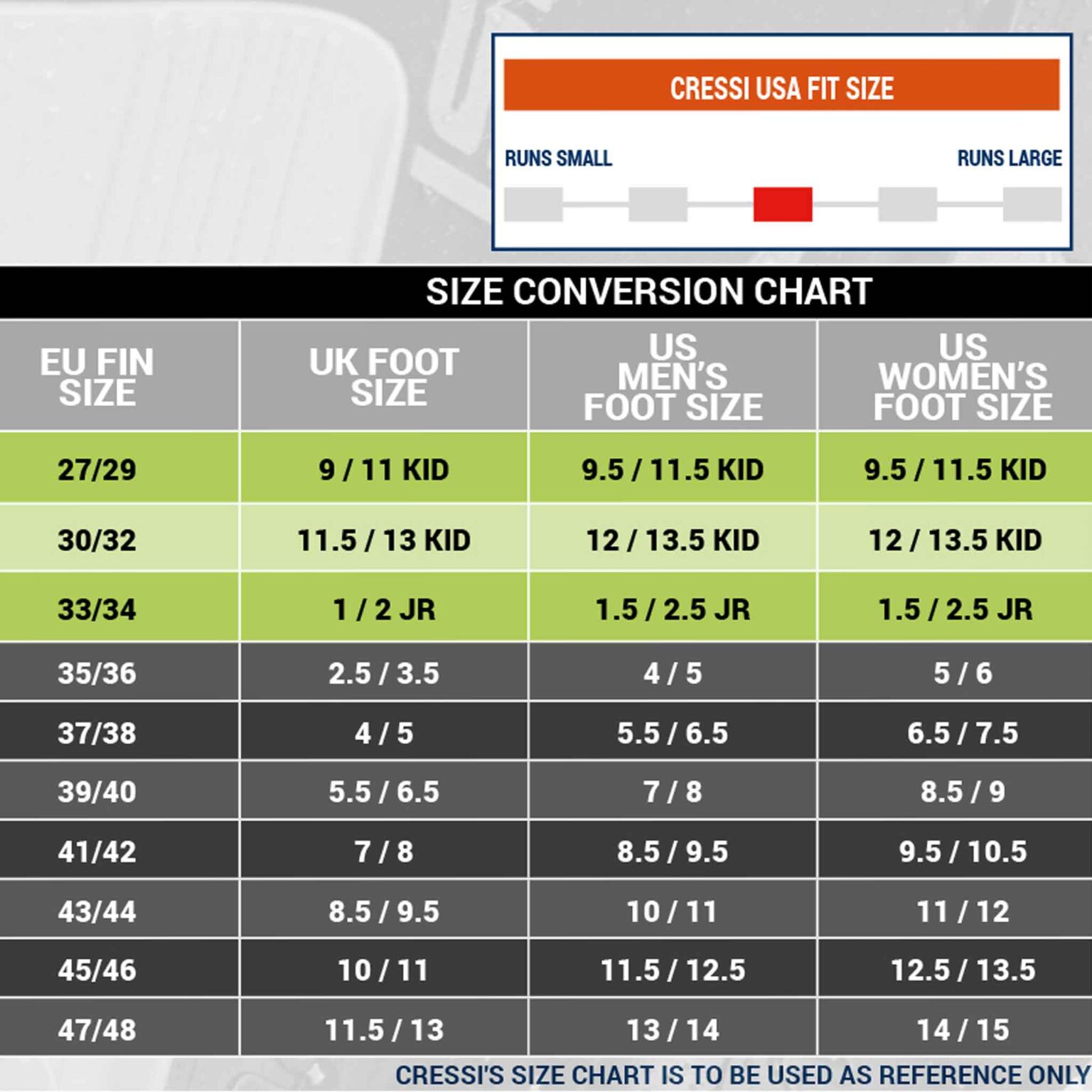 Cressi Clio Snorkelling and Swim Fins Dive Gear Australia