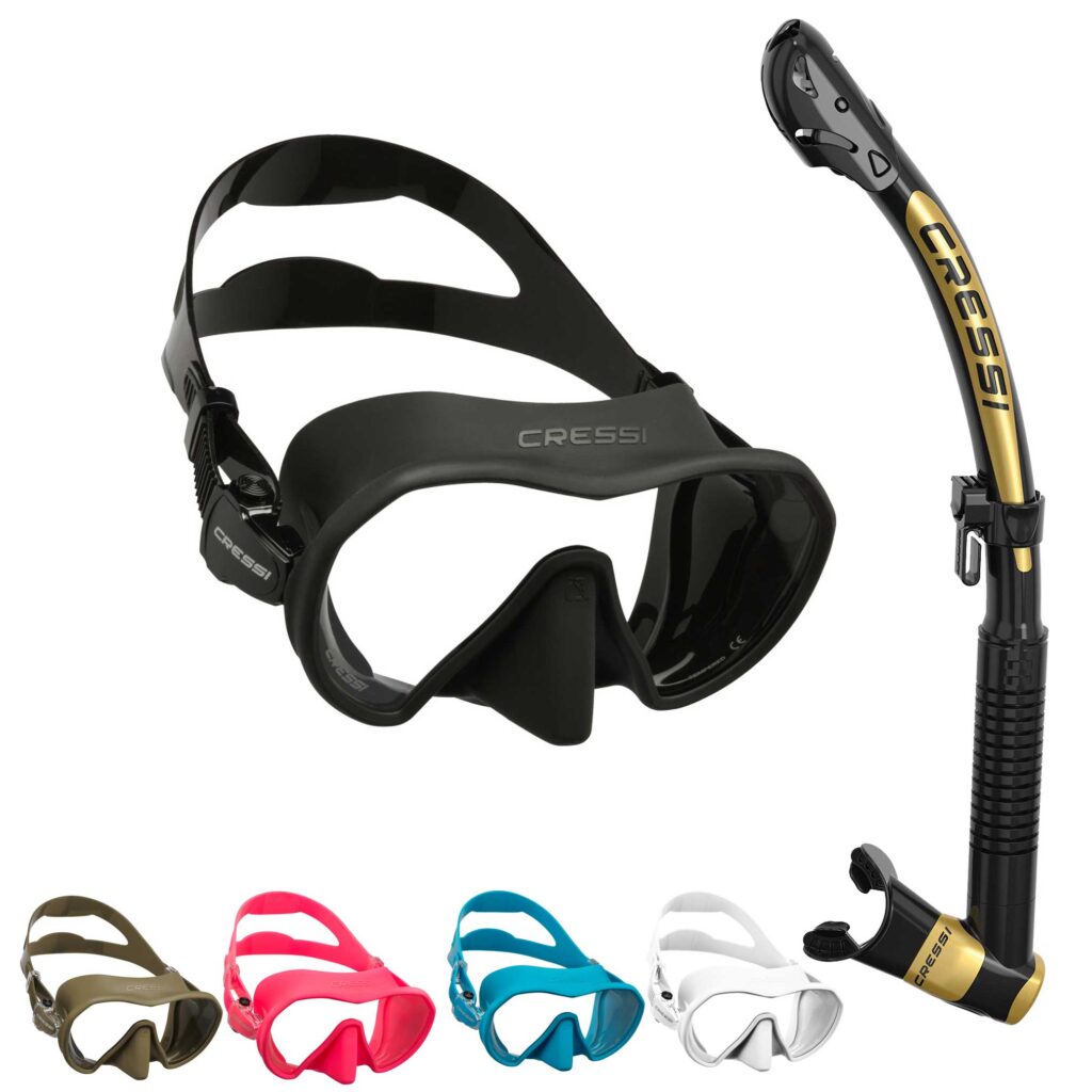 Cressi ZS1 Frameless Mask And Snorkel Sets Dive Gear Australia