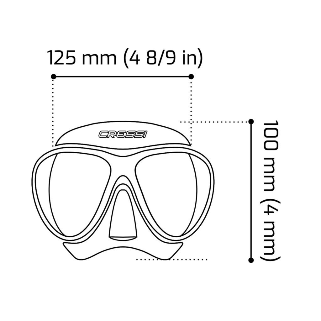 Cressi Atom Mask HD Mirrored Lens | Dive Gear Australia