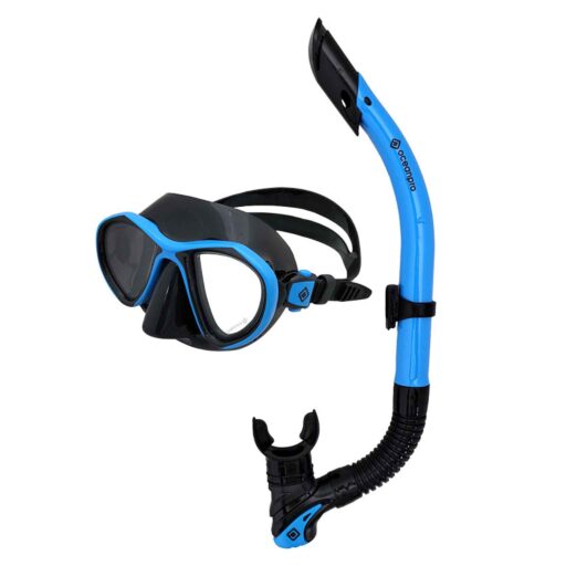OceanPro WISTARI Mask and Snorkel Set Blue
