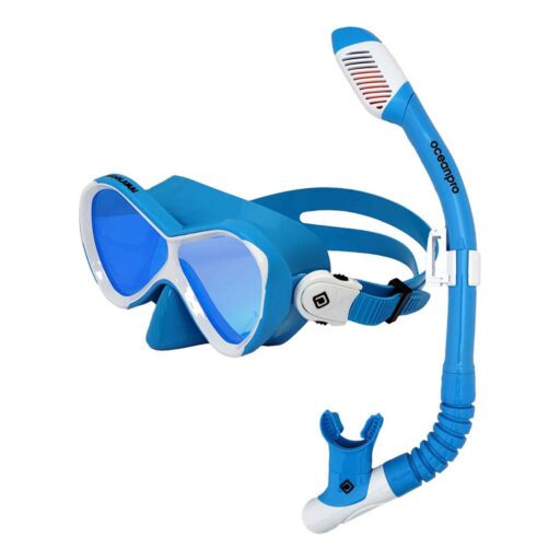 OceanPro Woolamai Junior Snorkel Set Blue