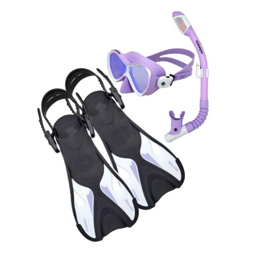 OceanPro Woolamai Junior Snorkelling Set Lilac