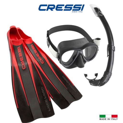 Cressi Samoa Snorkelling Freediving Packages Red