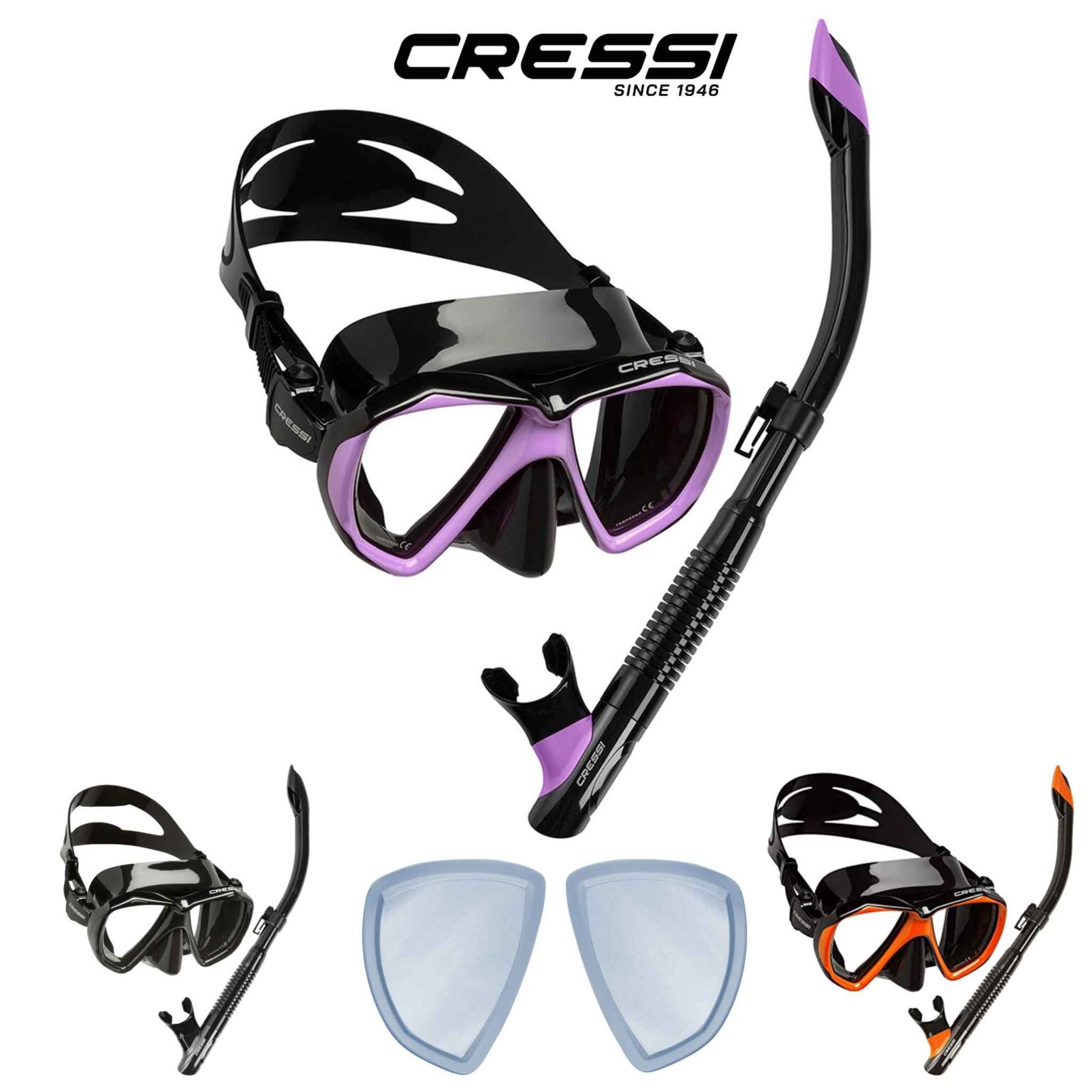 Cressi Ranger Mask & Snorkel Prescription Sets Negative Dive Gear