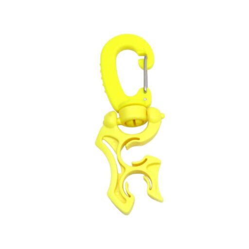 Cressi 2 Hose Clip Double Hose Holder Yellow