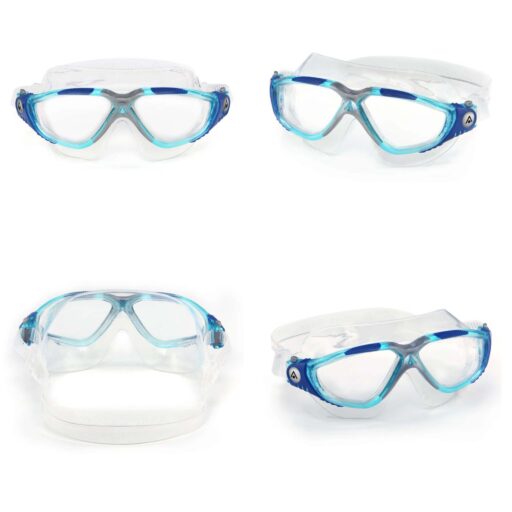 Aquasphere VISTA Swim Mask Clear Turquoise Blue