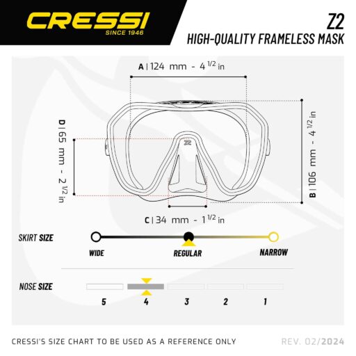 Cressi-Z2-Size-Guide