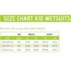 Cressi Diver Wetsuit Junior 5mm Size Chart