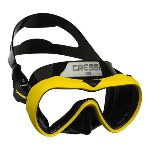 Cressi A1 Anti-Fog Dive Mask Black Yellow