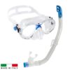 Cressi Marea Junior Mask and Snorkel Set Blue Clear