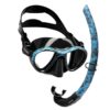 Cressi Metis Free Mask Snorkel Set Camo Blue