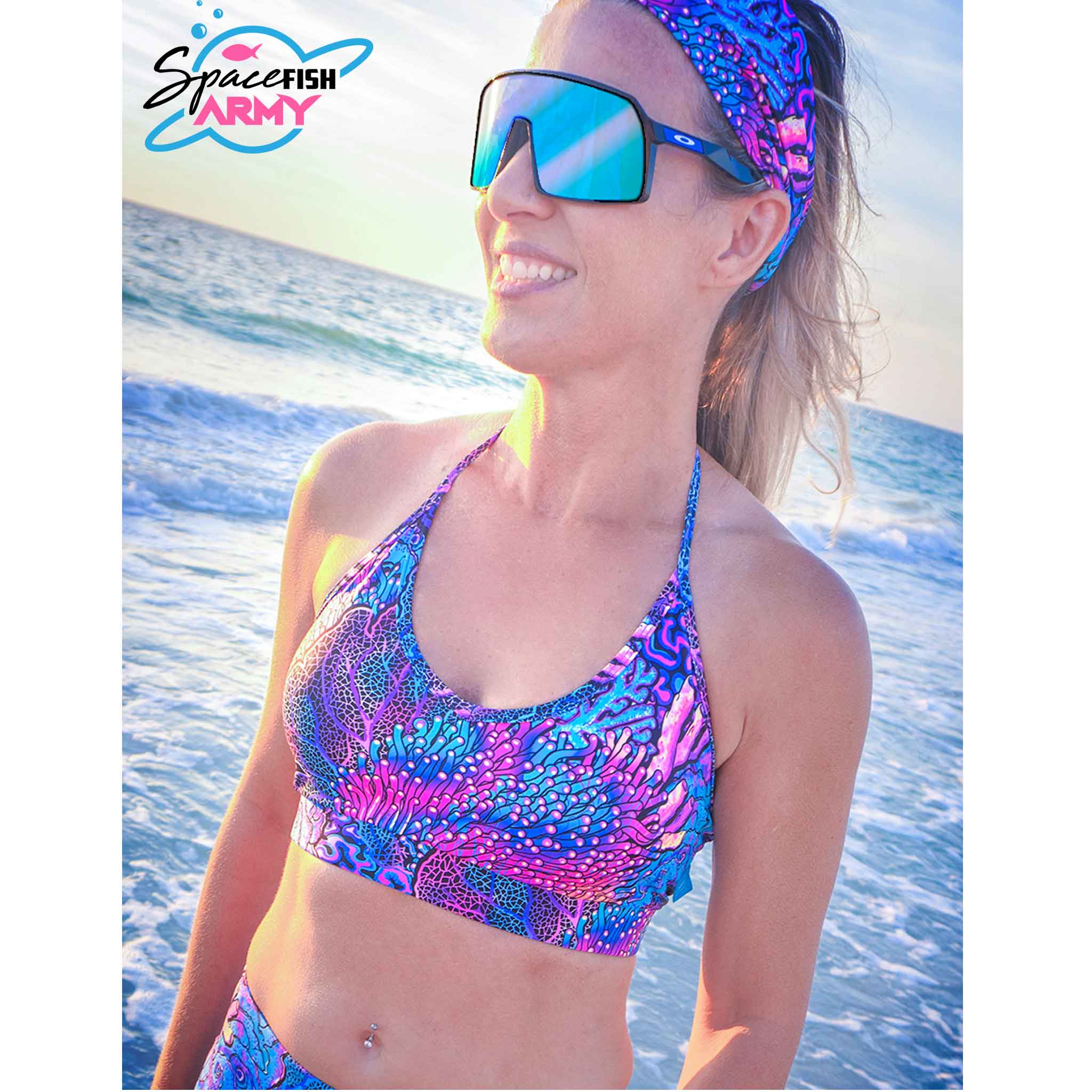 Spacefish Army Coral Kaleidoscope Headband