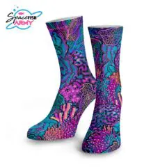 Spacefish Army Eco-friendly Coral Kaleidoscope Dive Socks