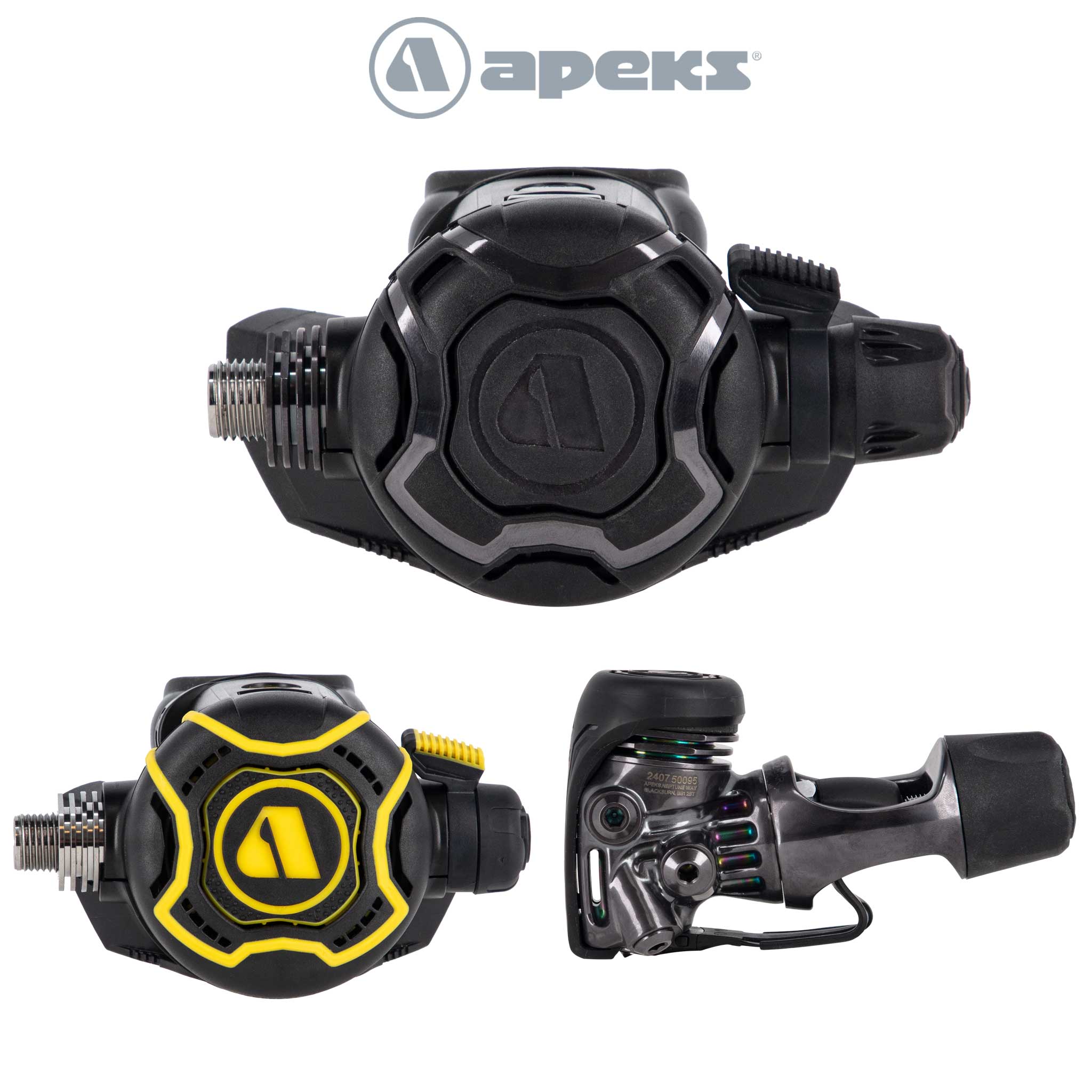 Apeks EVX TUNGSTEN Stage 3 Regulator Set Yoke