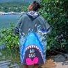 Oceanarium Great White Shark Hooded Cloak Towel