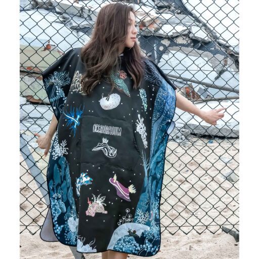 Oceanarium Nudibranch Cloak Towel