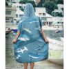 Oceanarium Sharks Cloak Towel Australia