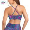 Coral Kaleidoscope Bikini Sports Bra Hybrid