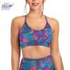 Spacefish Coral Kaleidoscope Bikini Sports Bra Hybrid