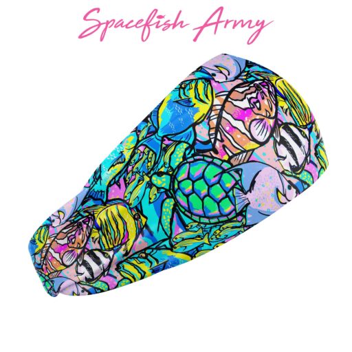 Spacefish Army Eco-Friendly Neon Fish Frenzy Scuba Headband