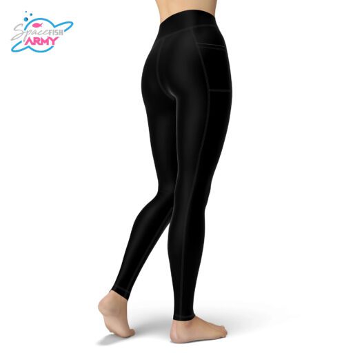 Spacefish Army Eco-Friendly Night Dive Black Contour Leggings