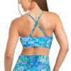 Spacefish Army Coral Turtle Tie Dye Bikini Sports Bra Hybrid