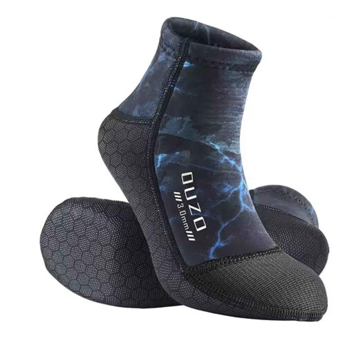 HQ Diving Tough 3mm Shorty Fin Socks Blue Water Camo